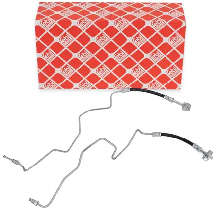 2x febi Bremsschlauch Bremsleitung f&uuml;r VW Polo 4 9N SKODA Fabia 1 2 hinten au&szlig;en