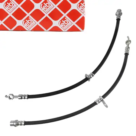 2x febi Bremsschlauch f&uuml;r CITROEN C1 PEUGEOT 107 TOYOTA Aygo _B1_ vorne