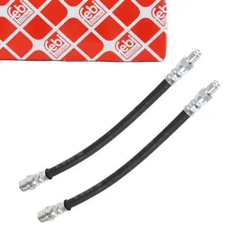 2x FEBI 181233 Bremsschlauch MERCEDES W168 W169 W245 Vaneo 414 hinten au&szlig;en 1684280635