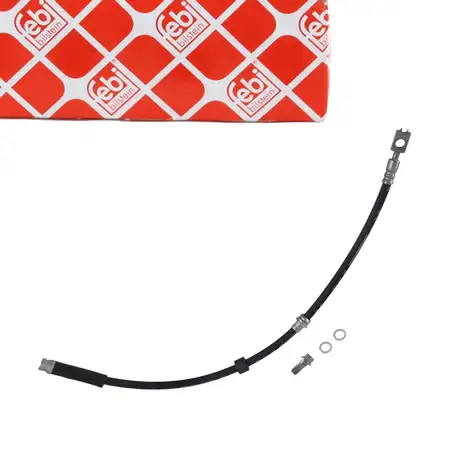 febi 181681 Bremsschlauch f&uuml;r VW Polo 6 AUDI SEAT Ibiza 5 SKODA Fabia 4 vorne 2Q0611701A