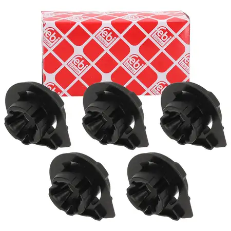 5x febi 198900 Halteclip Clip Befestigungsclip T&uuml;rverkleidung f&uuml;r AUDI BMW CUPRA SEAT