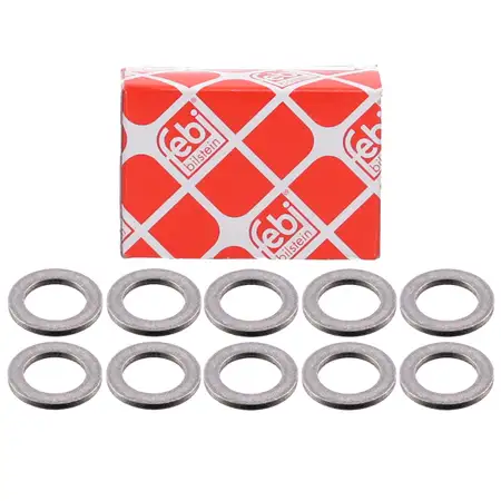 10x febi 194288 Dichtring &Ouml;lablassschraube f&uuml;r FIAT FORD HONDA HYUNDAI KIA MAZDA SUZUKI