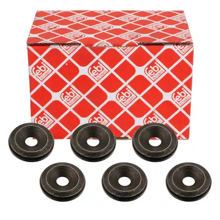 6x FEBI 15924 Dichtring D&uuml;senhalter W&auml;rmeschutzscheibe VW LT I 2.4 D / TD 068130219