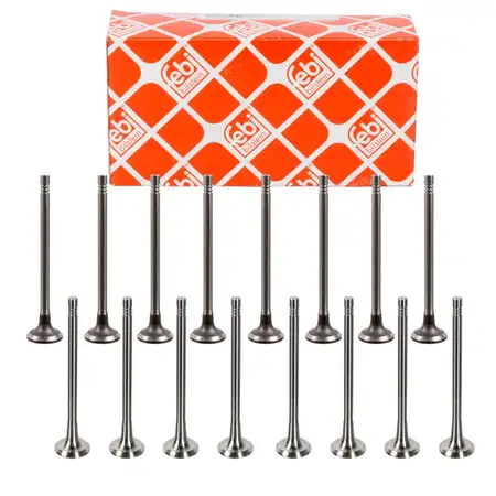 16x febi Intake + Exhaust Valve for MERCEDES W205 OM626 RENAULT Megane Scenic 1.6 dCi