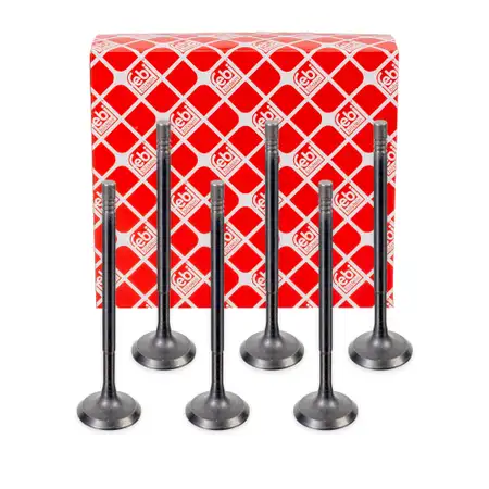6x febi Einlassventil f&uuml;r RENAULT Clio 4 Captur 1 Twingo 3 DACIA Logan 2 Sandero 2 0.9 TCe