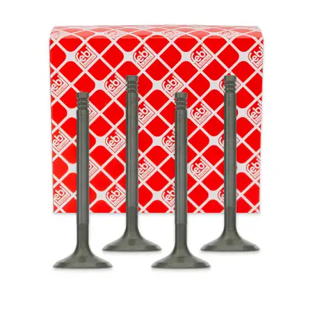 4x febi 19634 Einlassventil f&uuml;r FORD Focus 1 MK1 1.8 DIESEL 90/101/116 PS