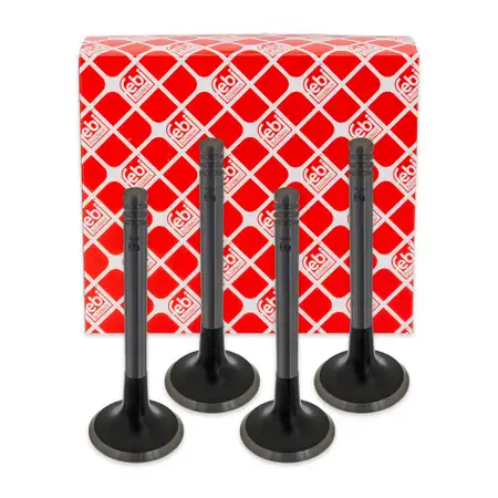 4x febi 19978 Einlassventil f&uuml;r VW Golf 3 Passat B3/B4 Transporter T4 Vento 80 1.9 TD/GTD