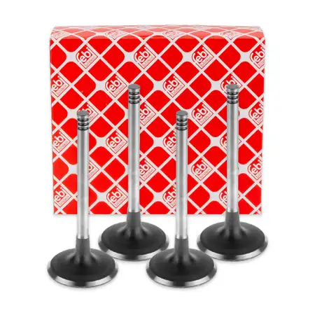 4x febi 19992 Einlassventil f&uuml;r VW Golf 3 4 Passat B3/B4 Sharan Vento 1.9 TDI 028109601D