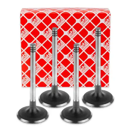 4x febi 21018 Einlassventil f&uuml;r VW Golf 4 Passat B5 B5.5 Polo 9N Sharan 1.9 TDI 038109601B