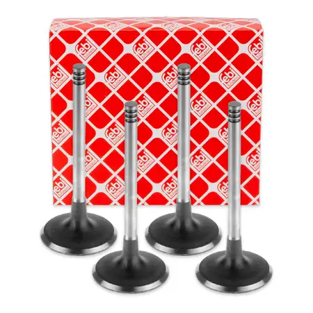 4x febi 21234 Einlassventil f&uuml;r VW Polo 86c 6N1 SEAT Ibiza 2 1.0 45 PS AAU AEV ab 01.1993