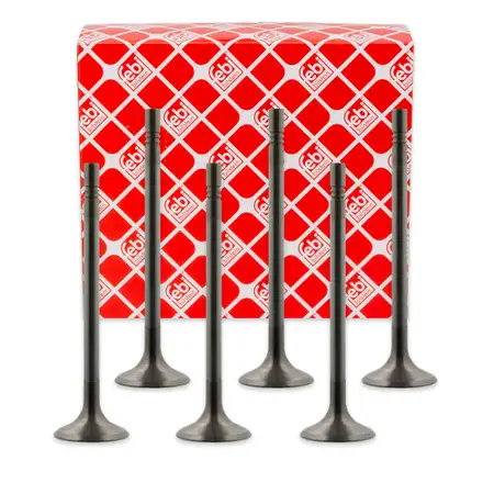 6x febi 38311 Einlassventil f&uuml;r SMART ForFour 454 1.5 CDI 68-95 PS OM639 6420530401