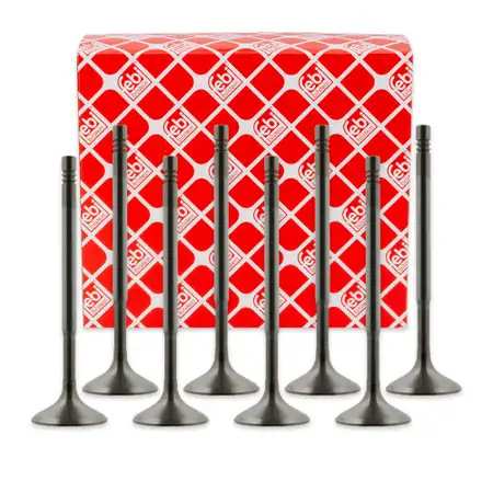 8x febi 38604 Intake Valve for MERCEDES W204 S204 C204 W212 S212 C/A207 M271 2710531001