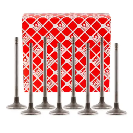 8x febi 28632 Einlassventil f&uuml;r OPEL Astra Corsa Insignia Meriva Mokka Zafira 1.2 1.4