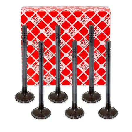 6x febi 32340 Einlassventil f&uuml;r VW Polo 5 SEAT Ibiza 4 Fabia 3 Roomster 1.2 TDI 03L109601A