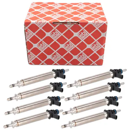 8x febi Einspritzd&uuml;se f&uuml;r MERCEDES W213 C218 W463 X/C253 W222 C/A217 63AMG