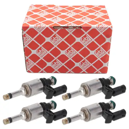 4x febi 196931 Einspritzd&uuml;se f&uuml;r VW Golf 7 Passat B8 Sharan Tiguan Touran A3 A4 Q3 1.4 TSI