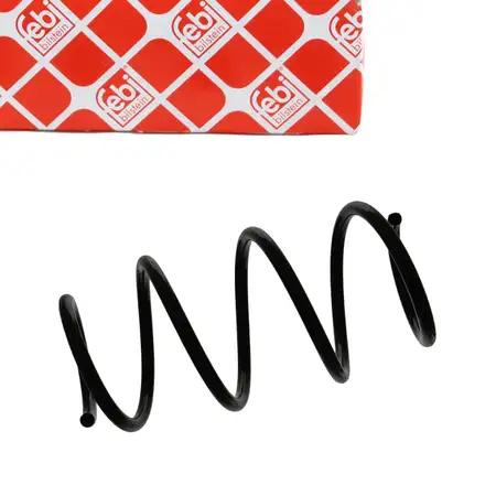 febi 46968 Fahrwerksfeder Schraubenfeder f&uuml;r RENAULT Laguna 3 Vorderachse 540100006R