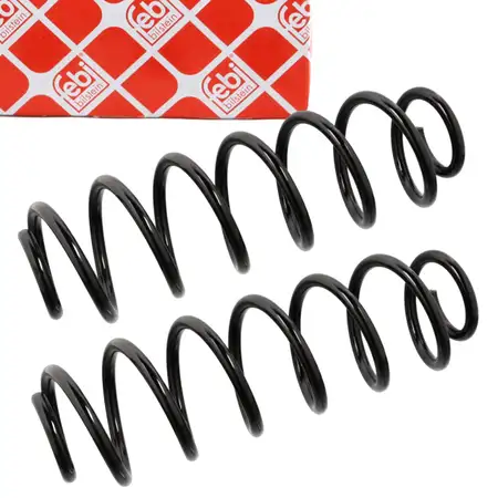 2x febi 104734 Fahrwerksfeder Schraubenfeder f&uuml;r VW Golf 4 1J1 5-T&Uuml;RER Hinten 1J0511115AK