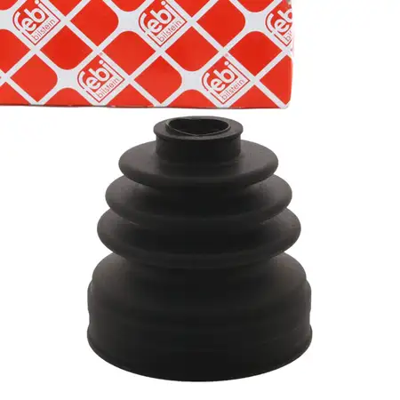 febi Achsenmanschette f&uuml;r AUDI A3 8P TT VW Passat B6 Polo 9N Golf 5 6 Touran CC B7 vorne