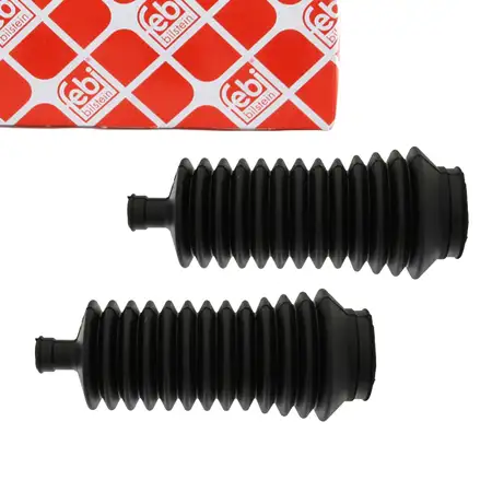 2x febi 21171 Spurstange Lenkmanschette f&uuml;r RENAULT Clio 2 Megane 1 Scenic Kangoo vorne