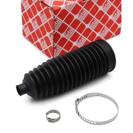 febi 26505 Faltenbalgsatz Lenkmanschette Spurstange f&uuml;r BMW 1er E81-88 3er E90-93 X1 vorne