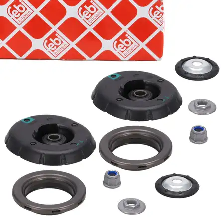 2x febi Federbeinst&uuml;tzlager + Kugellager f&uuml;r CITROEN C3 II DS3 PEUGEOET 2008 I 208 I vorne