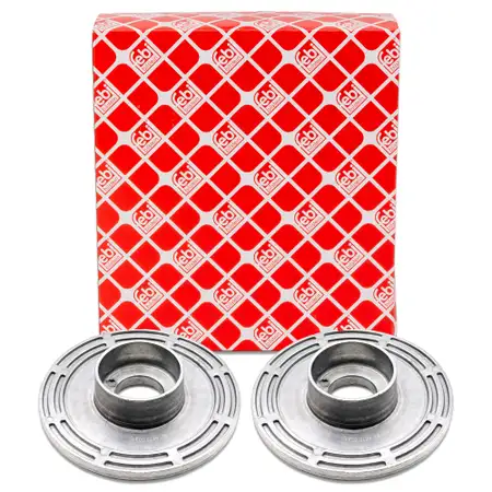 2x febi spring plates for VW California Multivan Transporter T5 T6 (April 2015 and later), front 7H0412341A