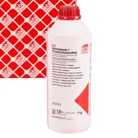 1.5L febi 01381 Radiator Antifreeze RED AUDI OPEL SEAT SKODA VW TL774D