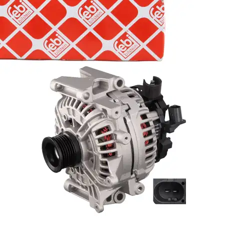 febi 101558 Lichtmaschine Generator 12V 200A f&uuml;r MERCEDES E-Klasse W211 S211 220/270 CDI