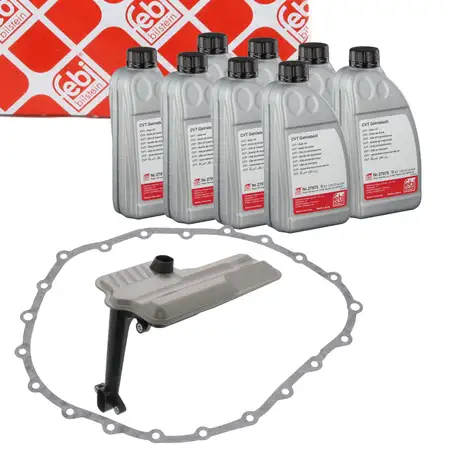 febi Getriebefilter + Dichtung + 8L Getriebe&ouml;l f&uuml;r AUDI A4 B8 A5 8T 8F A6 C7 A7 4G 0AW
