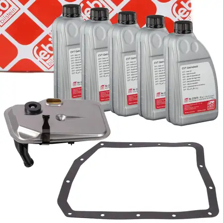 febi Getriebefilter + Dichtung + 5LGetriebe&ouml;l f&uuml;r MINI R50 R53 Cabrio Cooper CVT GACVT16Z