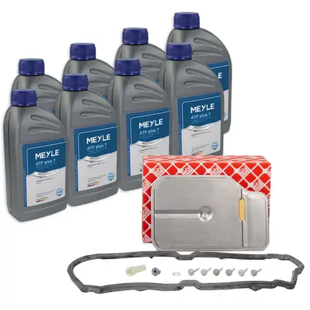 febi Getriebefilter Satz + 8L MEYLE ATF Plus 7 Getriebe&ouml;l f&uuml;r MERCEDES 7-Gang 722.9