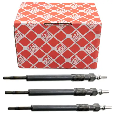 3x febi 194931 Gl&uuml;hkerze f&uuml;r OPEL Astra K 1.5 CRDI 105/122 PS 55512264