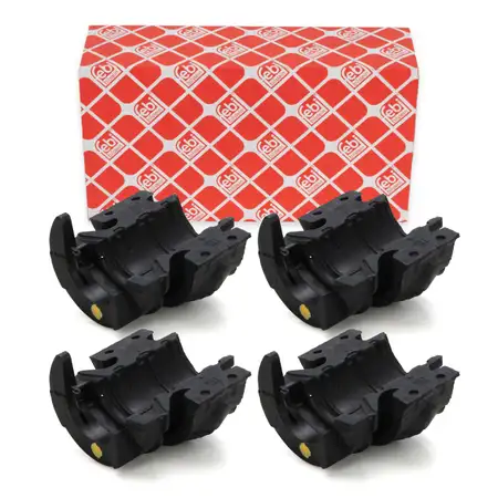 4x febi 104776 Stabilisatorlager f&uuml;r PORSCHE Cayenne 9PA VW Touareg 7L 7P hinten