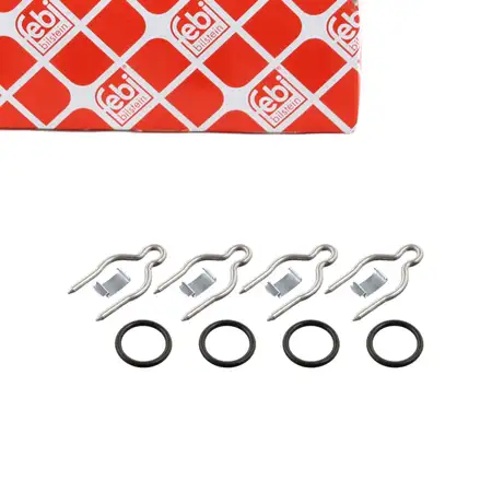 4x febi 102446 Halteklammer Heizungsschlauch f&uuml;r OPEL Astra G Zafira A B C 1618143