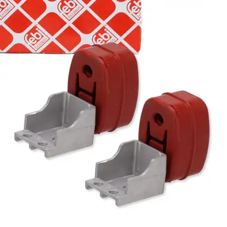 2x febi 177270 Auspuffgummi Haltegummi f&uuml;r VW Golf 7 8 AUDI 8V SEAT Leon SKODA Octavia 3 4