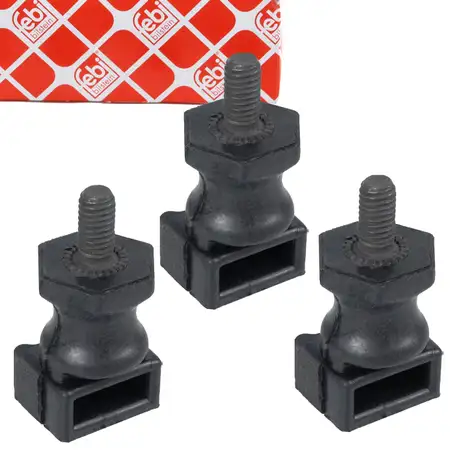 3x febi Gummipuffer Sekund&auml;rluftpumpe f&uuml;r VW Golf 4 5 6 Passat Sharan Touran T4 06A133567A