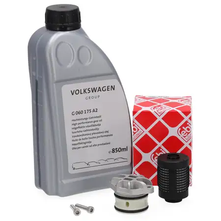 febi Hydraulikfilter Haldex + 850mL ORIGINAL &Ouml;l f&uuml;r VW Golf 5 6 Passat B6 B7 Tiguan T5 T6