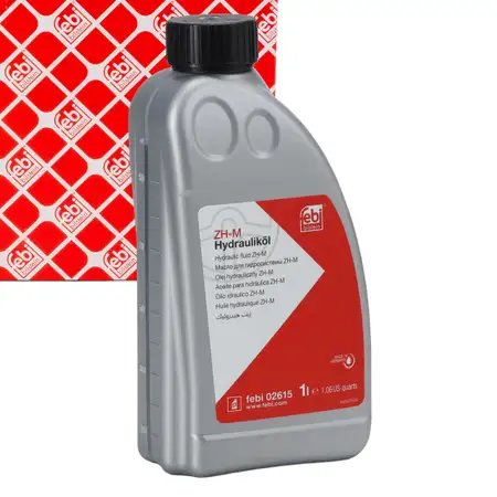 1L 1 Liter febi 02615 Hydraulik&ouml;l ZH-M GELB BMW MERCEDES MB 343.0