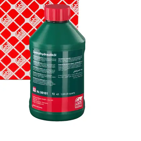 febi 06161 Hydraulik&ouml;l GR&Uuml;N AUDI BMW FORD MINI OPEL PSA VOLVO VW - 1L 1 Liter