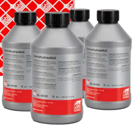 4L 4 Liter febi 46161 Hydraulik&ouml;l GR&Uuml;N AUDI BMW MINI OPEL SAAB VOLVO VW