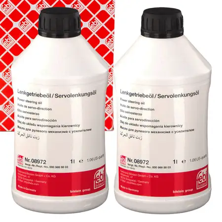 2L 2 Liter febi 08972 Hydraulik&ouml;l Servo&ouml;l GELB CHRYSLER DODGE IVECO MERCEDES VW