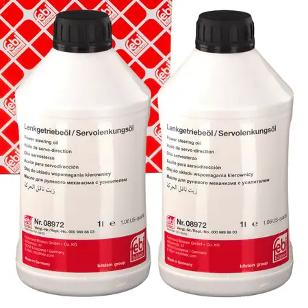 2L 2 Liter febi 08972 Hydraulik&ouml;l Servo&ouml;l GELB CHRYSLER DODGE IVECO MERCEDES VW