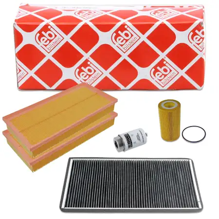 febi Filterset Filterpaket 4-tlg f&uuml;r LAND ROVER Range Rover 3 L322 4.4 D 4x4 313 PS