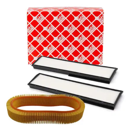 febi Innenraumfilter Satz + Luftfilter f&uuml;r MERCEDES E-Klasse W124 S124 C124 260E 300E M103