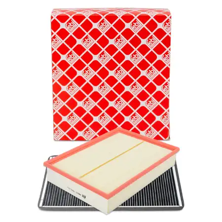 febi Innenraumfilter + Luftfilter f&uuml;r LAND ROVER Range Rover 3 L322 4.2 4x4 396 PS 428PS