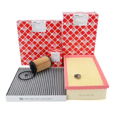 febi Filterset 3-tlg f&uuml;r VW Golf 7 Passat B8 Tiguan A3 8V Leon 5F Octavia 3 1.6/2.0 TDI