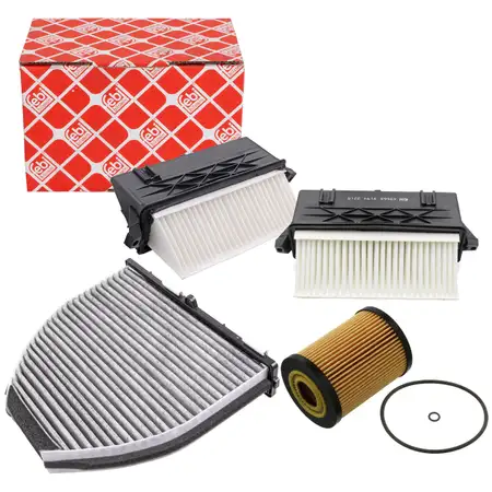 febi Filterset 3-tlg f&uuml;r MERCEDES-BENZ W204 C/X118 W212 C/A207 X204 3.0 CDI OM642