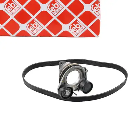 febi V-ribbed belt kit for BMW G42, G20, G21, G28, G22, G23, G26, G30, G31, G32, X3, G01, X4, B47