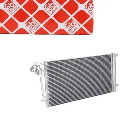 febi Kondensator Klimaanlage f&uuml;r VW Polo 5 AUDI A1 SEAT Ibiza 4 SKODA Fabia 2 3